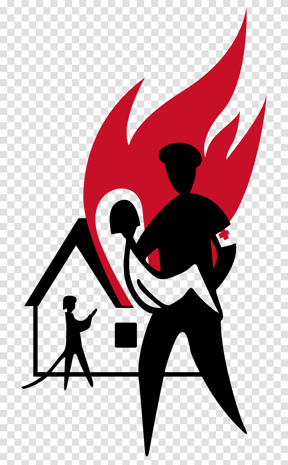 Firefighter Download, Logo, Face, Stencil Transparent Png