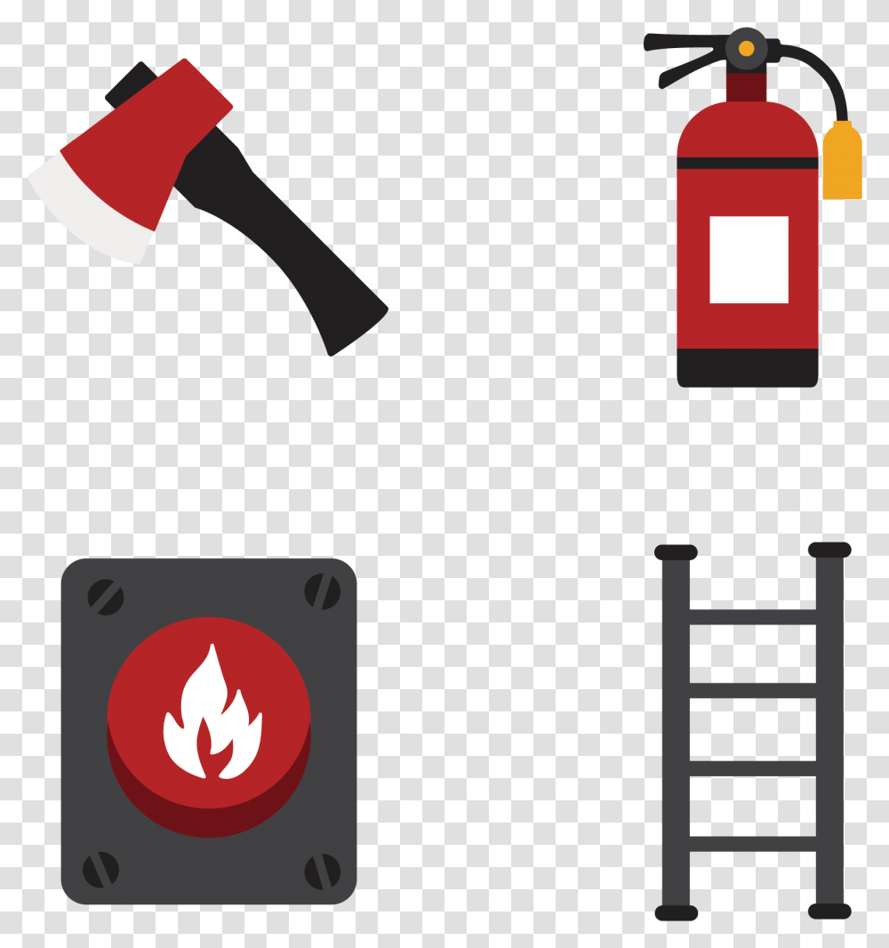Firefighter For Computer Fire Extinguisher Axe Vector, Tool, Electronics Transparent Png