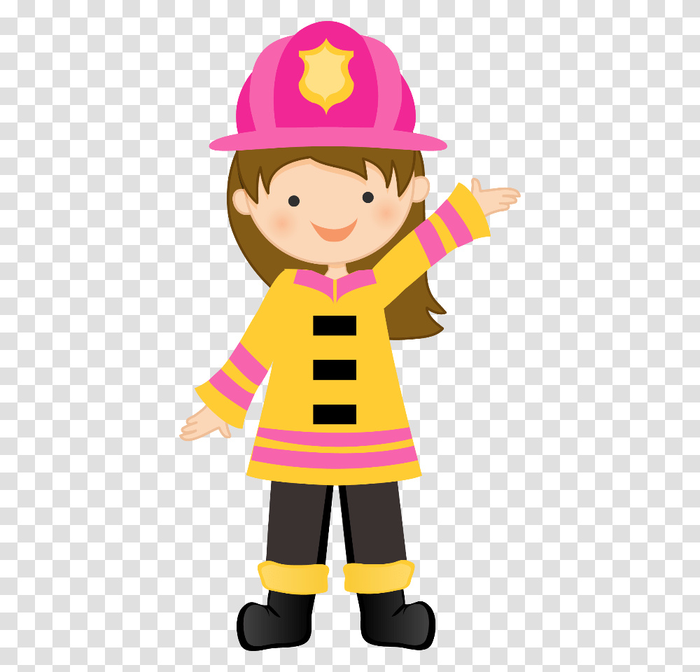 Firefighter Girl Clipart, Apparel, Person, Human Transparent Png