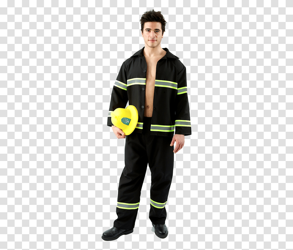 Firefighter Male Group Costumes, Person, Human, Fireman Transparent Png