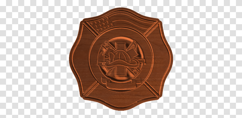 Firefighter Maltese Cross Emblem, Logo, Symbol, Trademark, Bronze Transparent Png