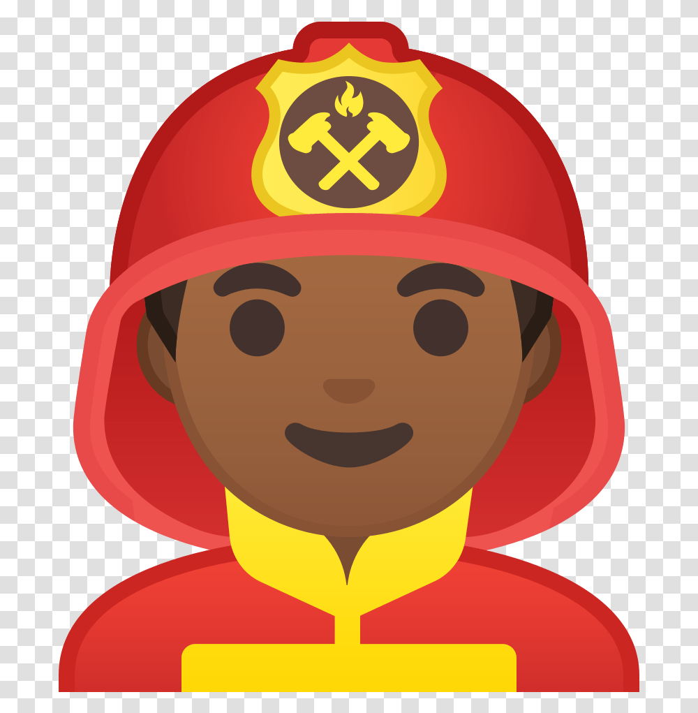 Firefighter Man Firefighter Emoji, Apparel, Helmet, Hood Transparent Png