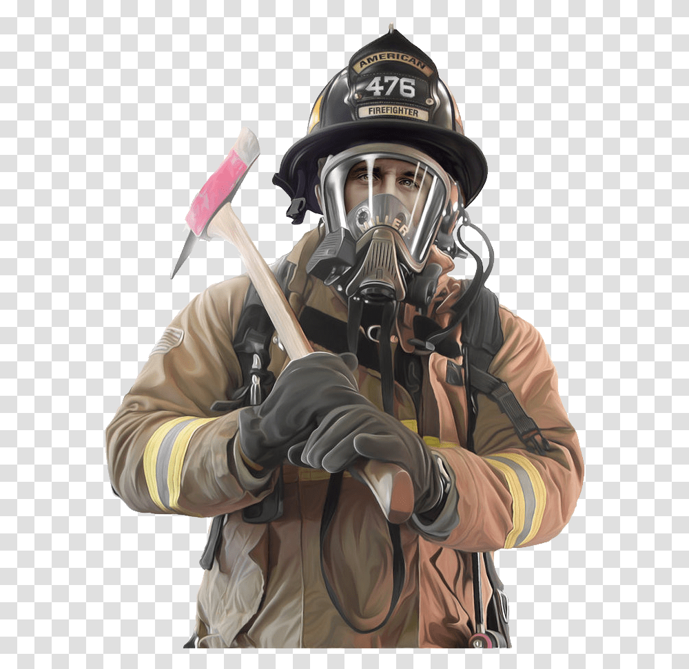 Firefighter, Person, Fireman, Human, Helmet Transparent Png