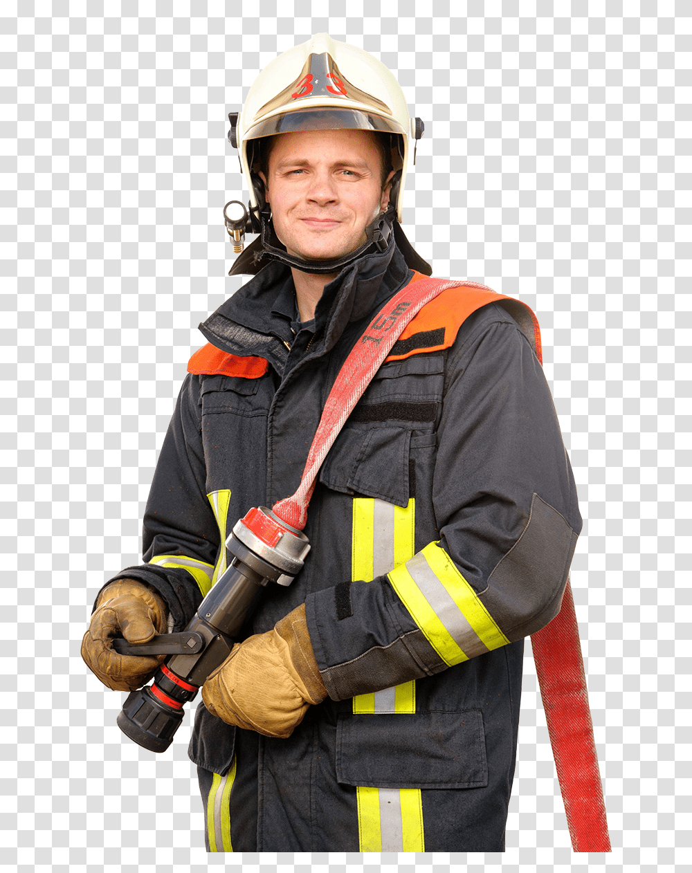 Firefighter, Person, Helmet, Apparel Transparent Png