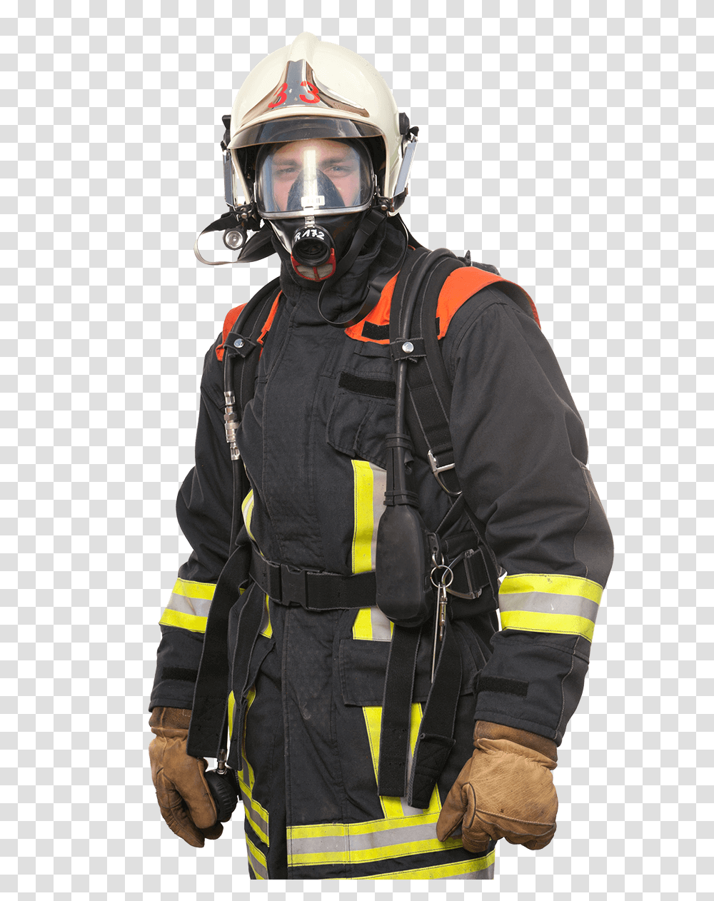 Firefighter, Person, Helmet, Apparel Transparent Png