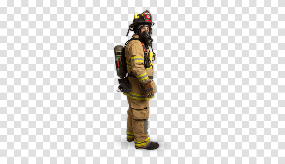 Firefighter, Person, Human, Helmet Transparent Png