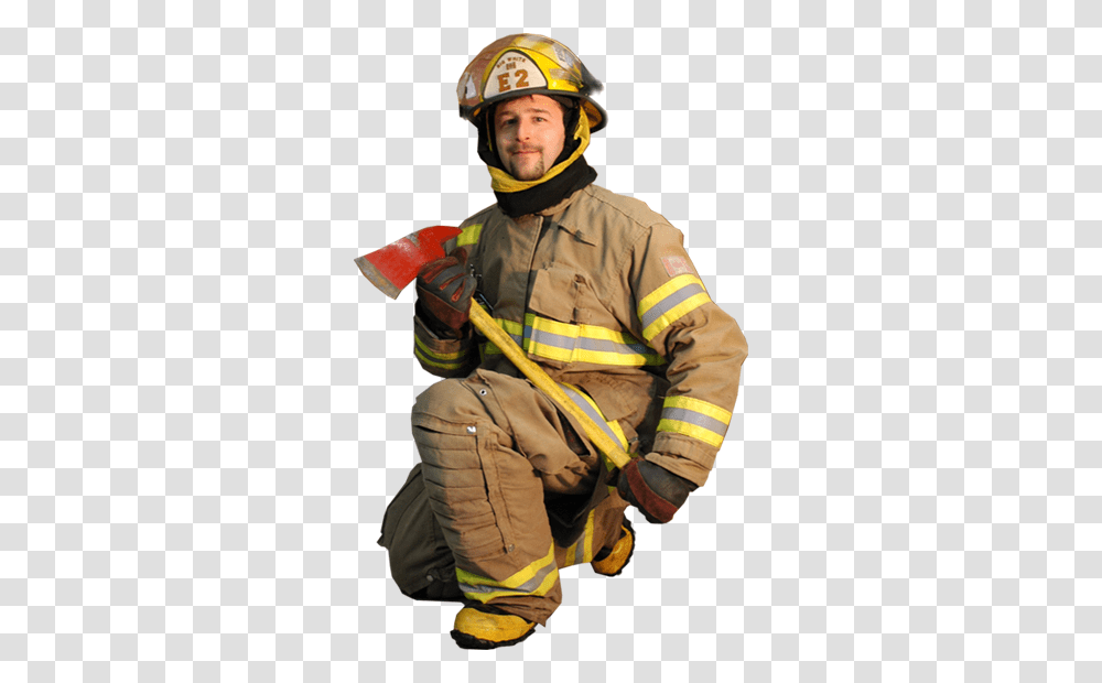 Firefighter, Person, Human, Helmet Transparent Png