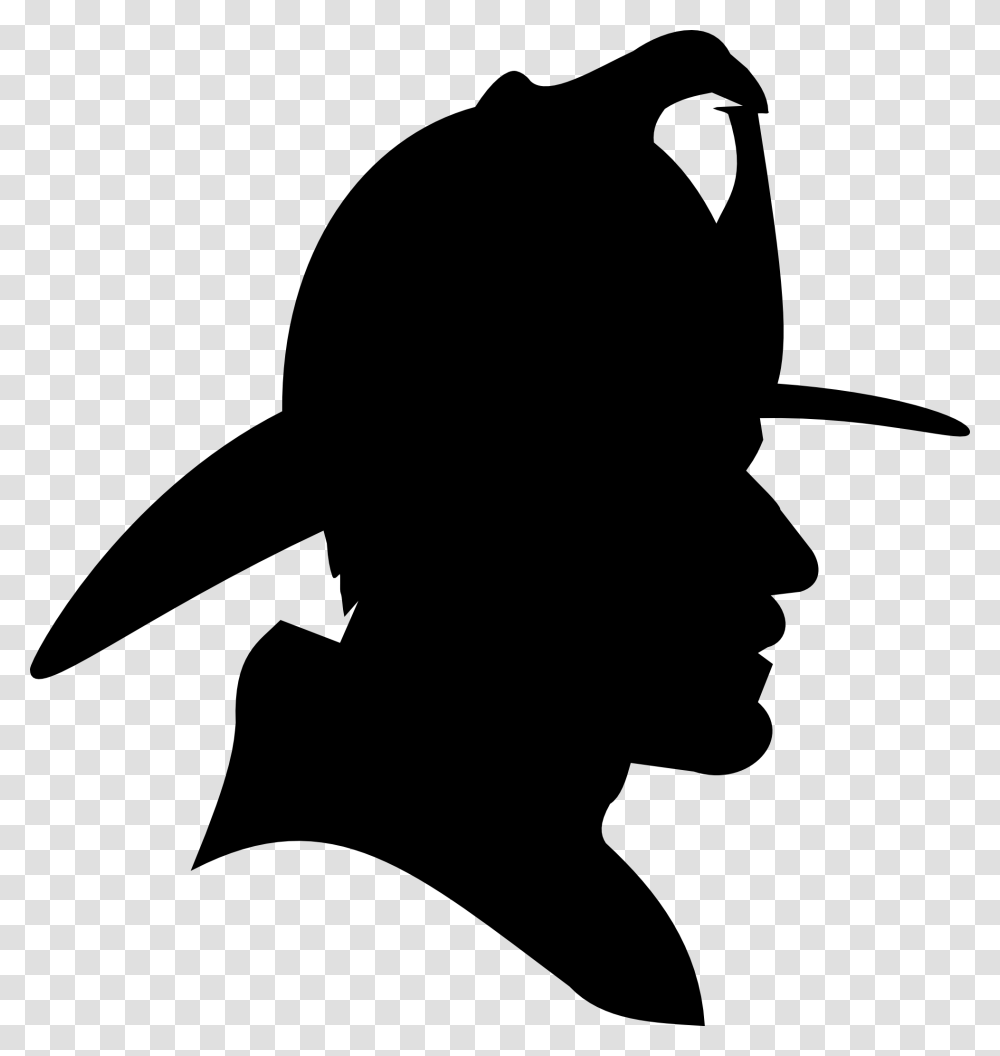 Firefighter Silhouette Vector Clipart Free, Stencil, Person, Human, Ninja Transparent Png