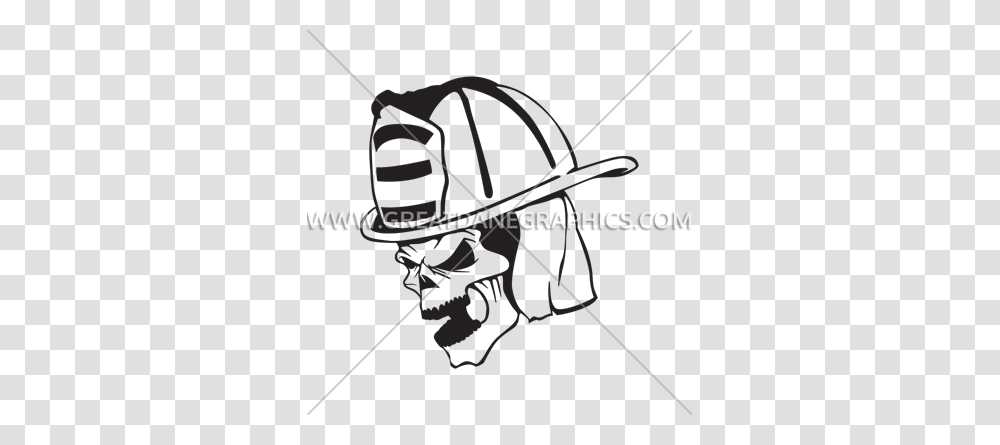 Firefighter Skull Production Ready Artwork For T Shirt Printing, Bow, Arrow, Cupid Transparent Png