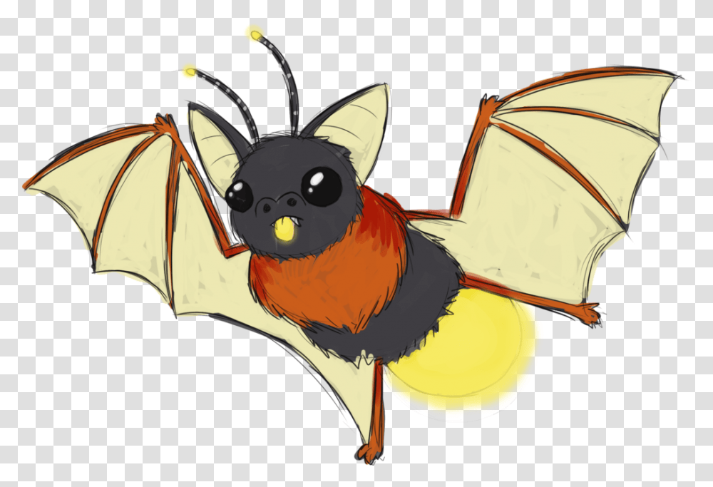Firefly Cartoon Bat Firefly, Animal, Wildlife, Mammal, Bird Transparent Png