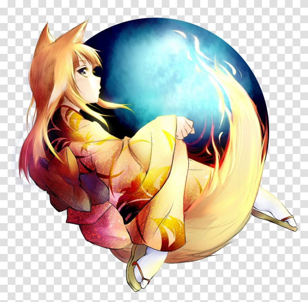 Firefox Drawing Red Tailed Google Chrome Anime Girl Transparent Png