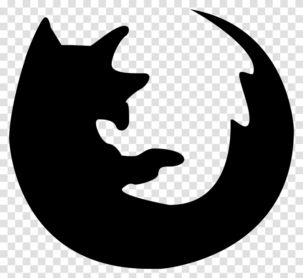 Firefox Emblem, Stencil, Silhouette, Cat, Pet Transparent Png