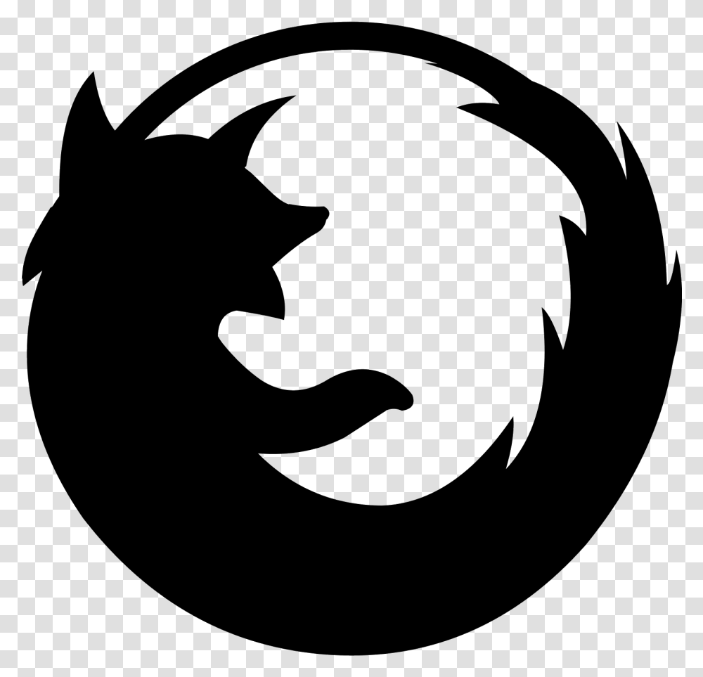 Firefox Icons Firefox Black And White Icon, Gray, World Of Warcraft Transparent Png