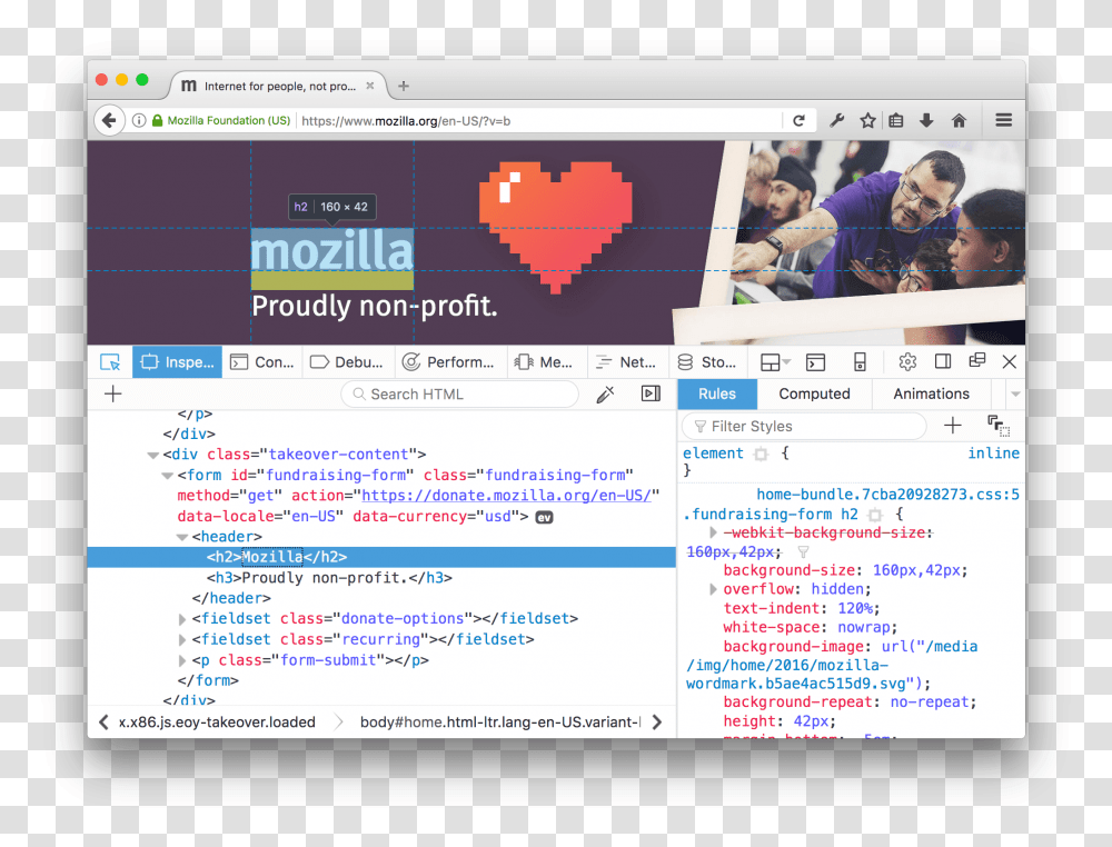 Firefox Inspect Element, Person, Human, File, Webpage Transparent Png