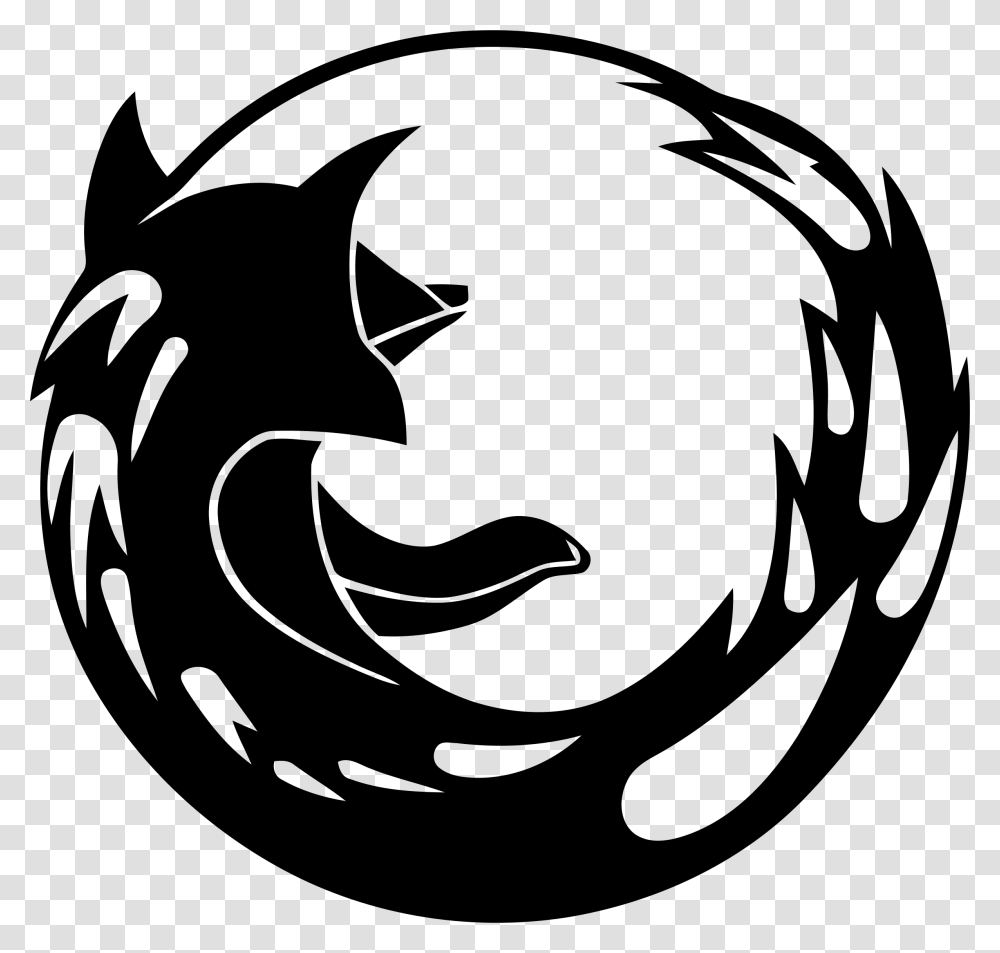 Firefox Logo, Gray, World Of Warcraft Transparent Png