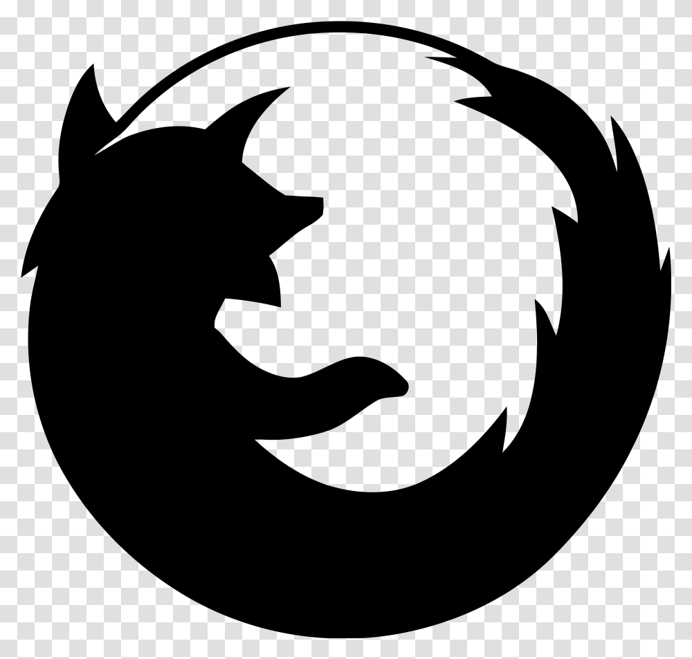 Firefox Logo, Gray, World Of Warcraft Transparent Png