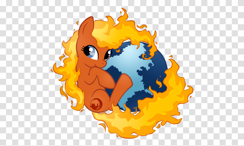 Firefox Pony Clipart Download Browser Pony, Flame, Astronomy, Planet, Outer Space Transparent Png