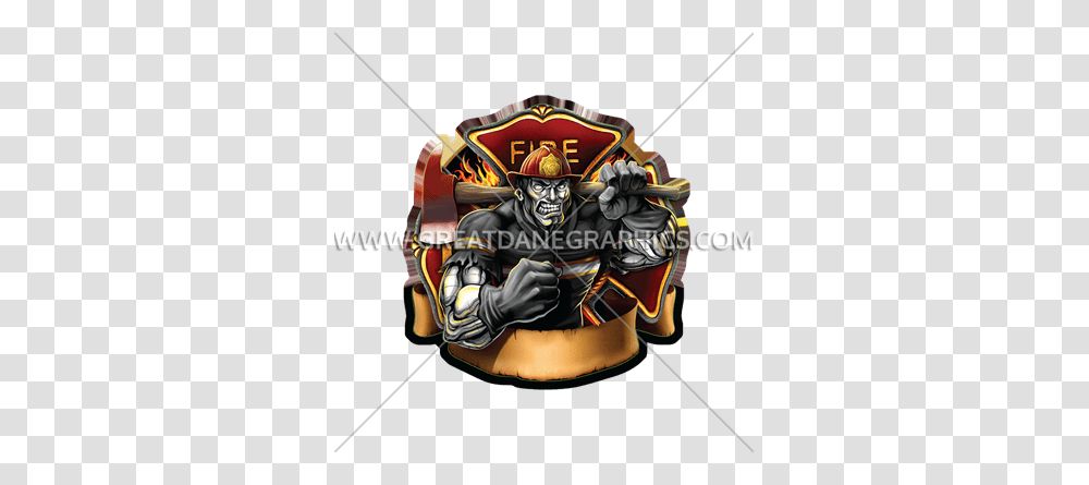 Fireman Beast Production Ready Artwork For T Shirt Printing, Person, Helmet, People Transparent Png