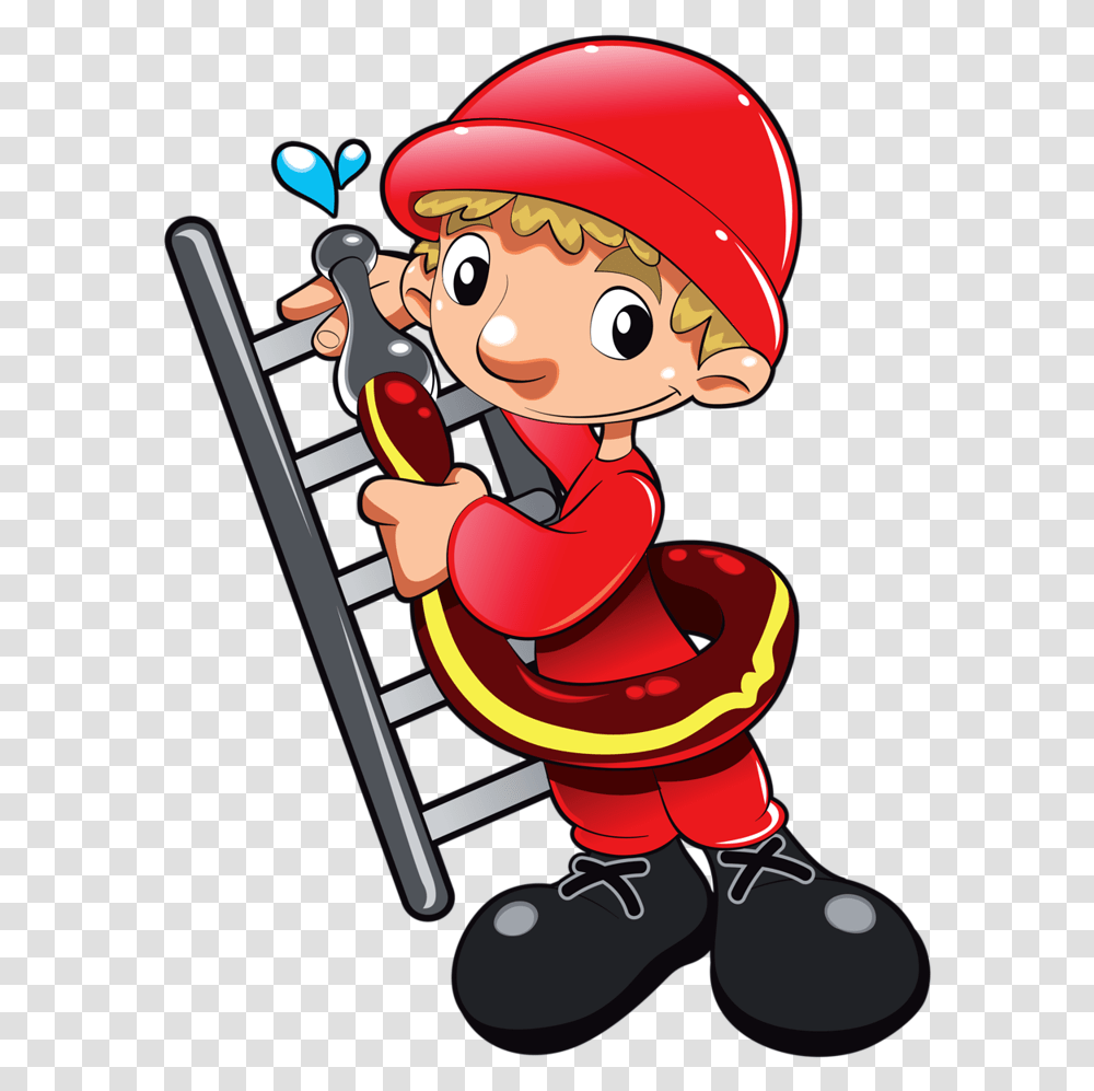 Fireman Clipart Boot Different Kind Of Workers, Helmet, Apparel, Elf Transparent Png