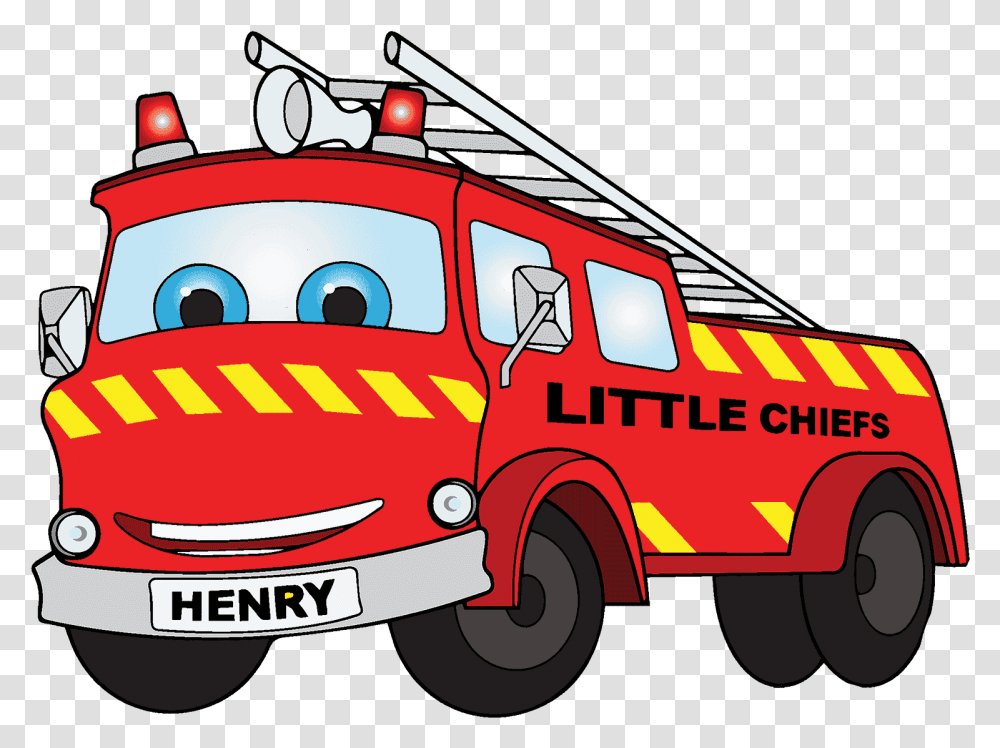 Fireman Clipart Truck Fire Truck Cartoon Clipart, Vehicle, Transportation, Van, Ambulance Transparent Png