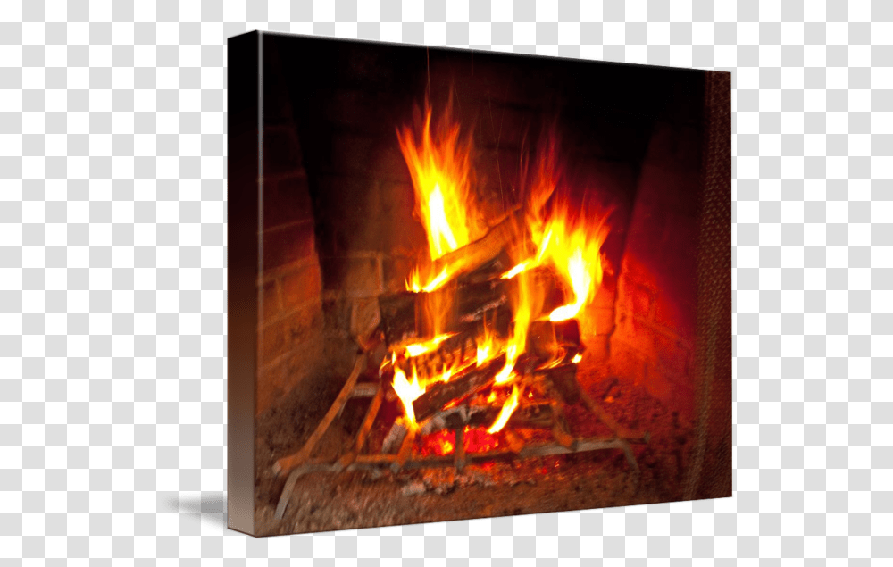 Fireplace Fire Warms Any Heart By Michael Karasik Hearth, Indoors, Bonfire, Flame Transparent Png