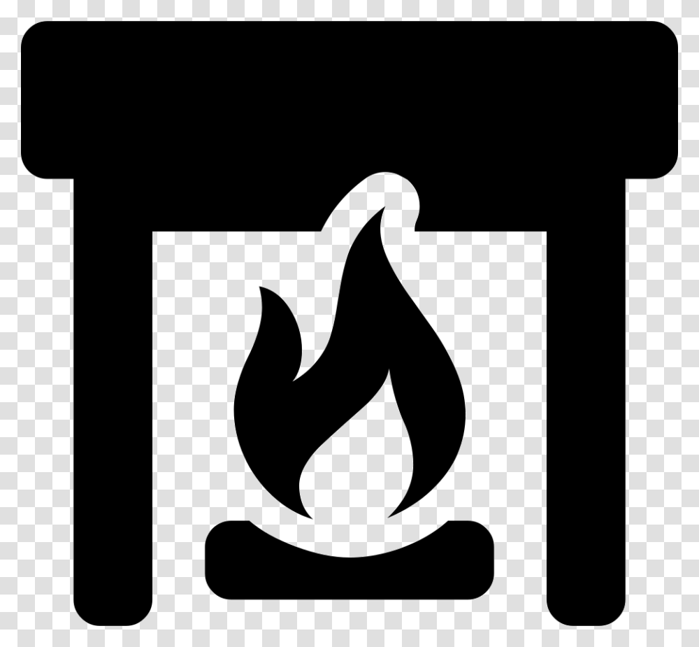Fireplace Fireplace Symbol, Logo, Trademark, Flame Transparent Png