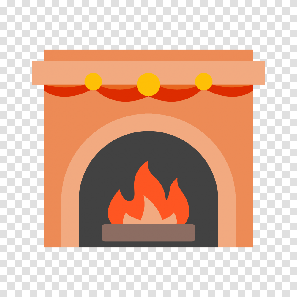Fireplace Icon, Hearth, Indoors Transparent Png