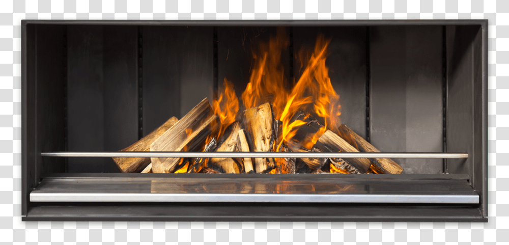 Fireplace, Indoors, Flame, Handrail, Banister Transparent Png