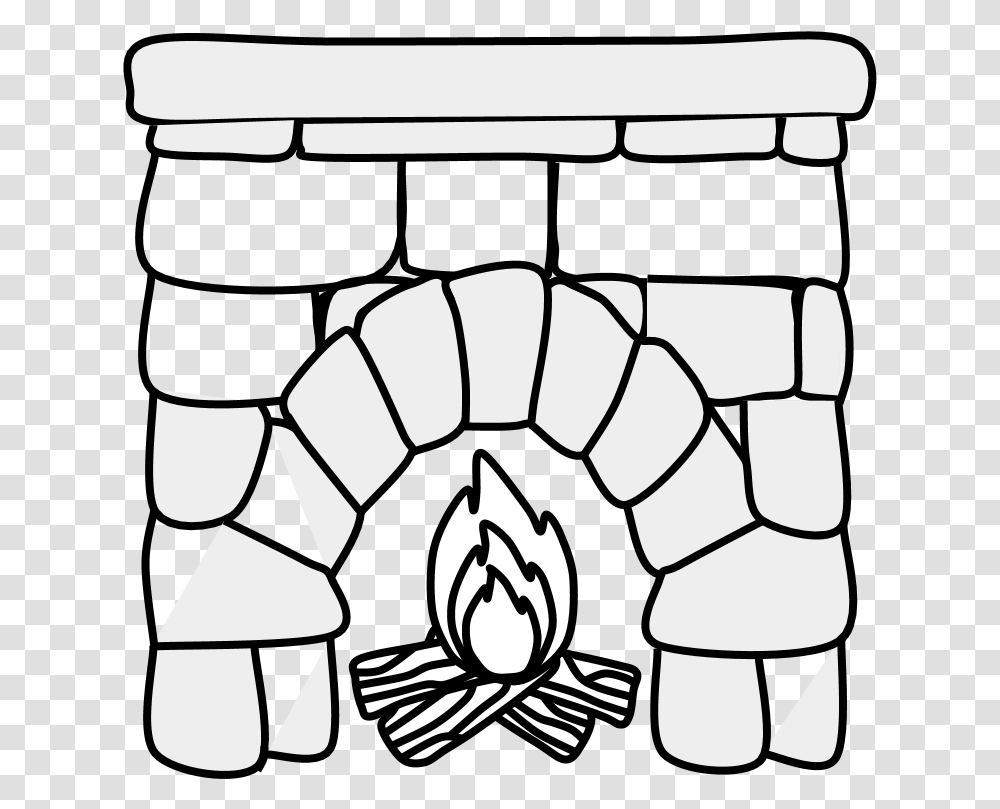 Fireplace - Clipartshare Fireplace Black And White, Architecture, Building, Grenade, Pillar Transparent Png