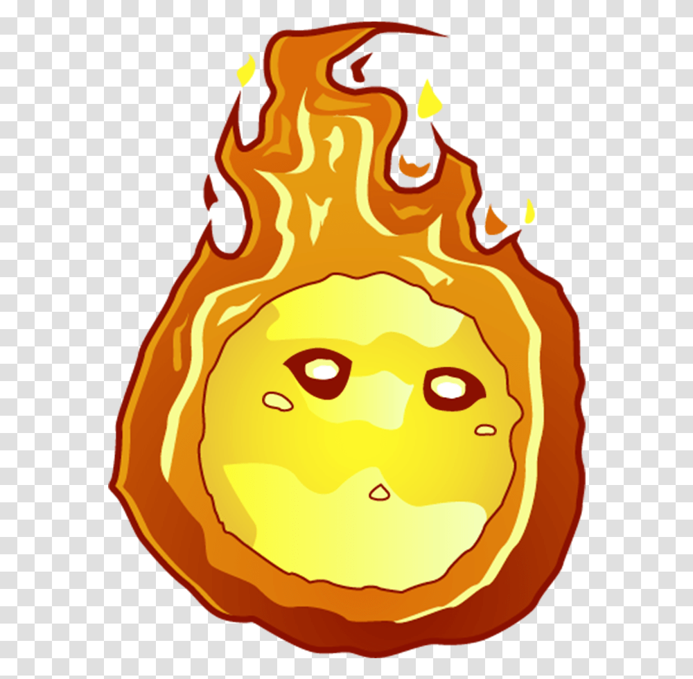 Firesidebot Happy, Food, Plant, Flame, Head Transparent Png