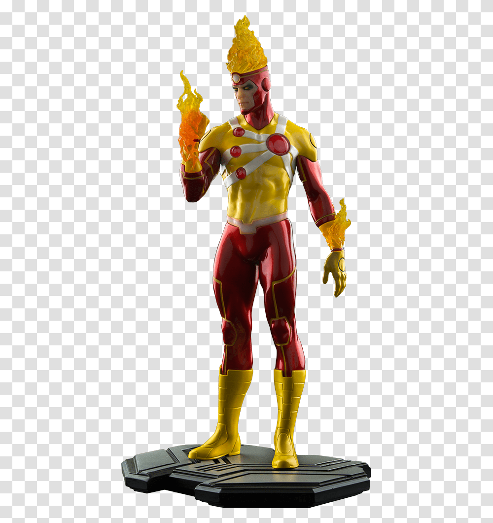 Firestorm Dc Icons Statue, Person, People, Toy, Hand Transparent Png