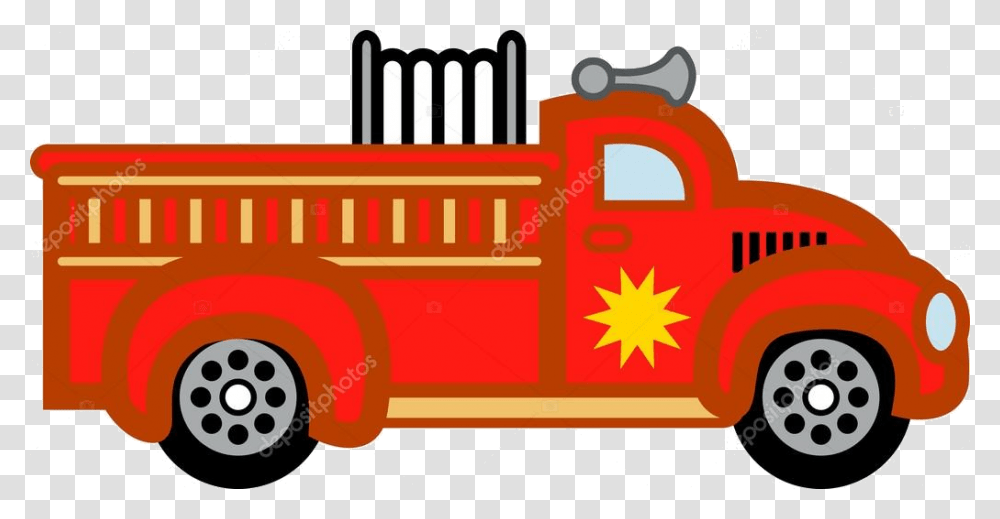 Firetruck Clipart Fire Truck Cartoon Stock Vector Firetruck Clipart, Vehicle, Transportation Transparent Png