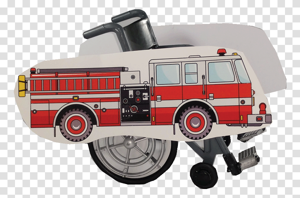 Firetruck Costume For Wheelchair, Fire Truck, Vehicle, Transportation, Fire Department Transparent Png