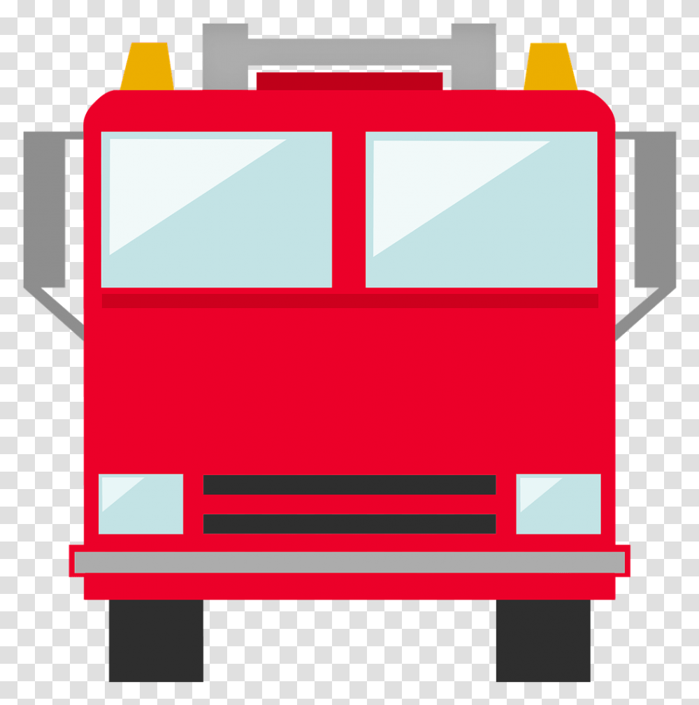 Firetruck Icon Fire Fire Truck Black White Clipart, First Aid, Carton, Box, Cardboard Transparent Png