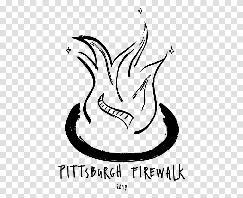 Firewalk 2019 Final Logo W Title, Silhouette, Hand, Back, Stencil Transparent Png