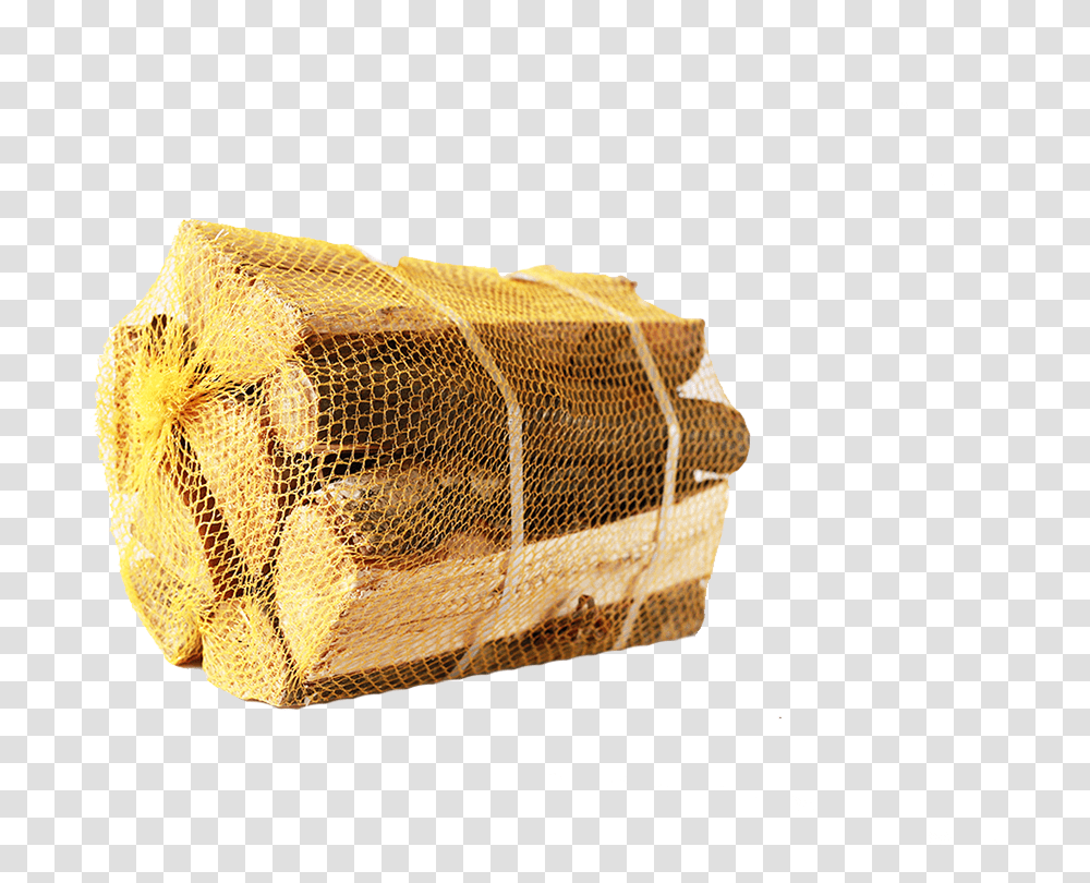 Firewood Netted Plastic Bags And Sacks, Sweets, Food, Dessert, Gold Transparent Png