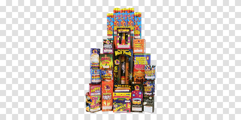 Fireworks Assortment Phantom Fireblast Playset, Slot, Gambling, Game, Outdoors Transparent Png