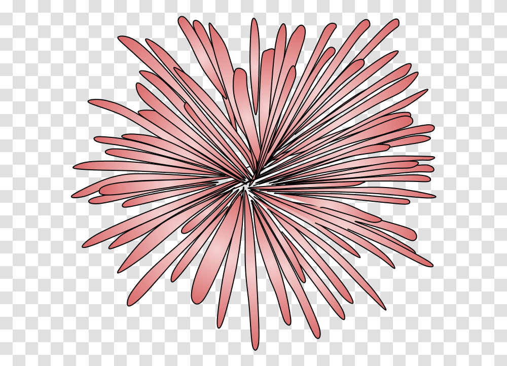 Fireworks Burst Style 2 Pink Red, Nature, Outdoors, Night Transparent Png