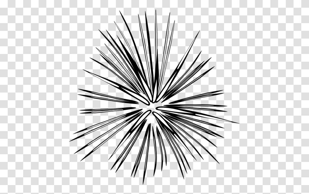 Fireworks Clip Art Black And White Clipart Free, Nature, Outdoors, Night, Chandelier Transparent Png