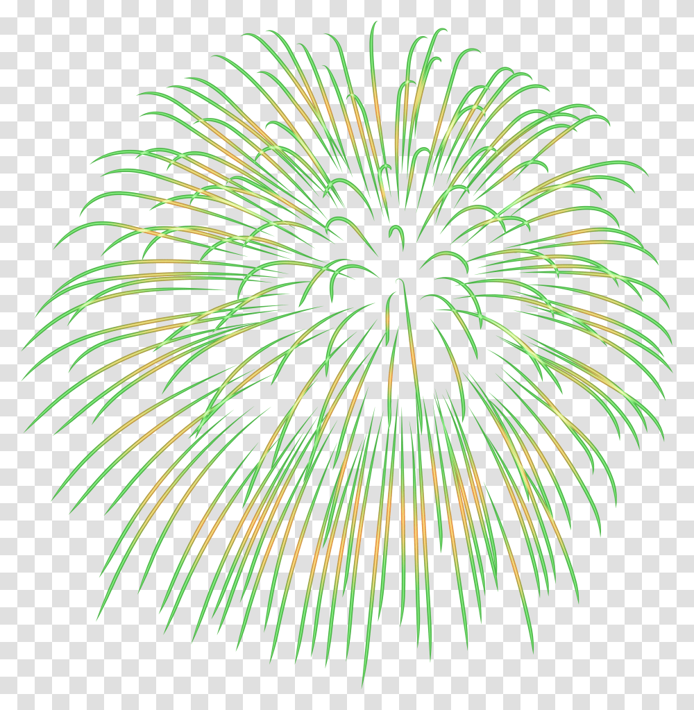 Fireworks Clipart Black And White Green Fireworks Clipart Background, Nature, Plant, Outdoors, Night Transparent Png