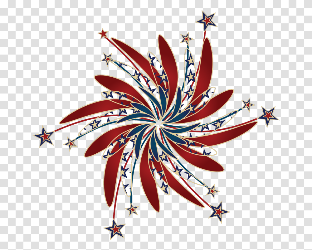 Fireworks Cliparts Clipartsco Happy 4th Of July Clipart, Ornament, Graphics, Pattern, Fractal Transparent Png