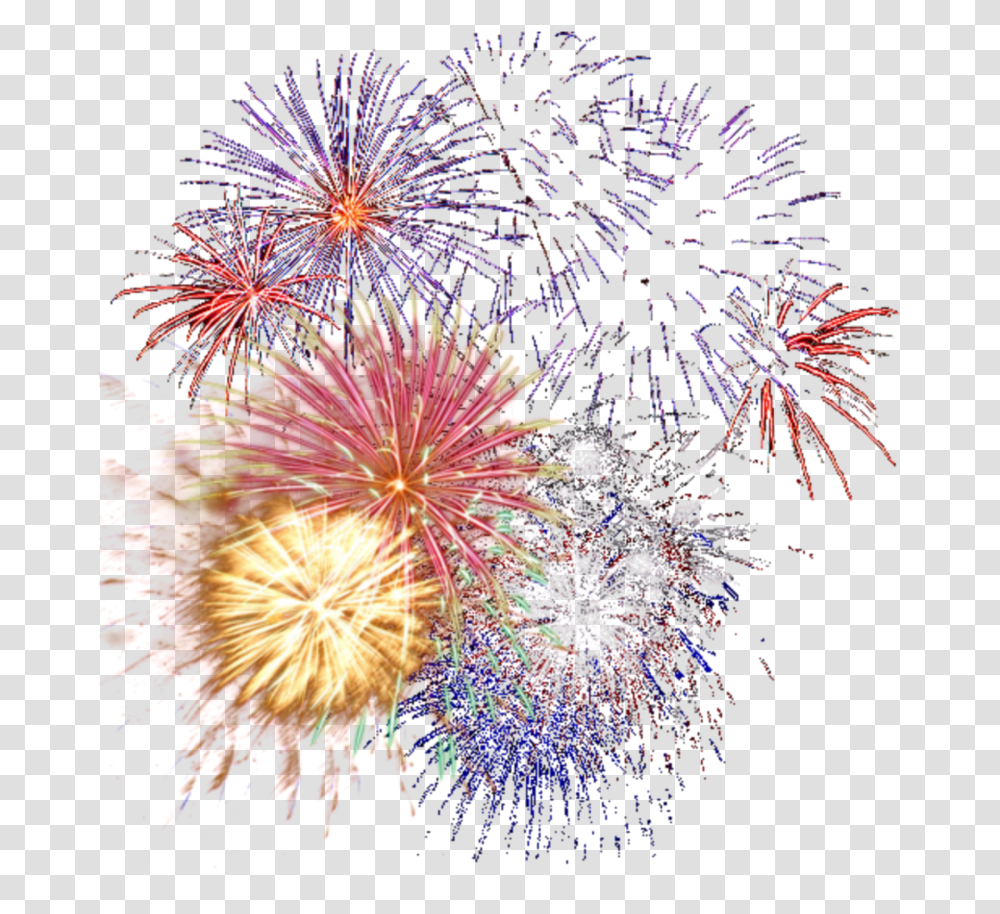 Fireworks Happy New Year Paris, Nature, Outdoors, Night, Crowd Transparent Png