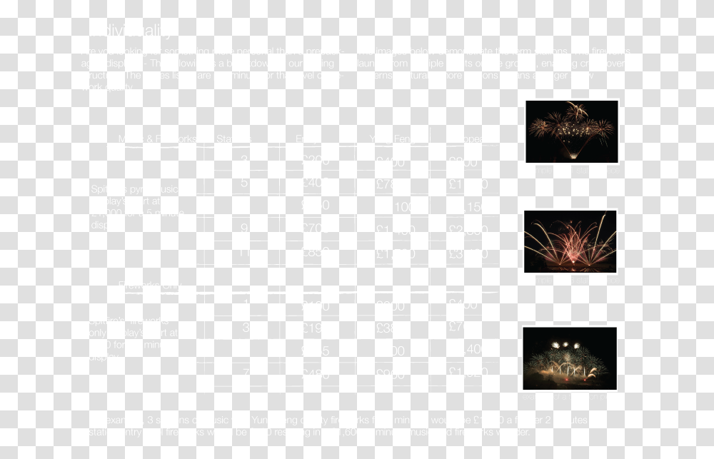 Fireworks, Menu, Number Transparent Png