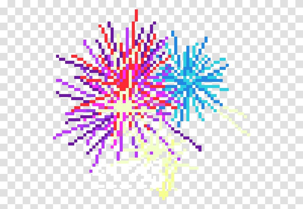 Fireworks Pixel Art, QR Code, Pattern, Ornament Transparent Png