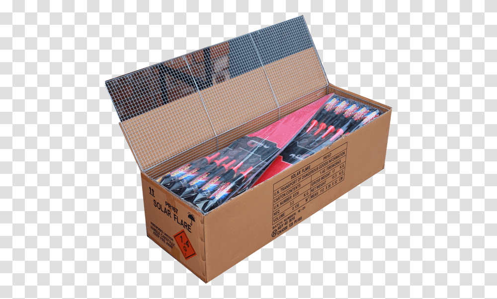Fireworks Rocket Box Packaging, Cardboard, Label, Carton Transparent Png