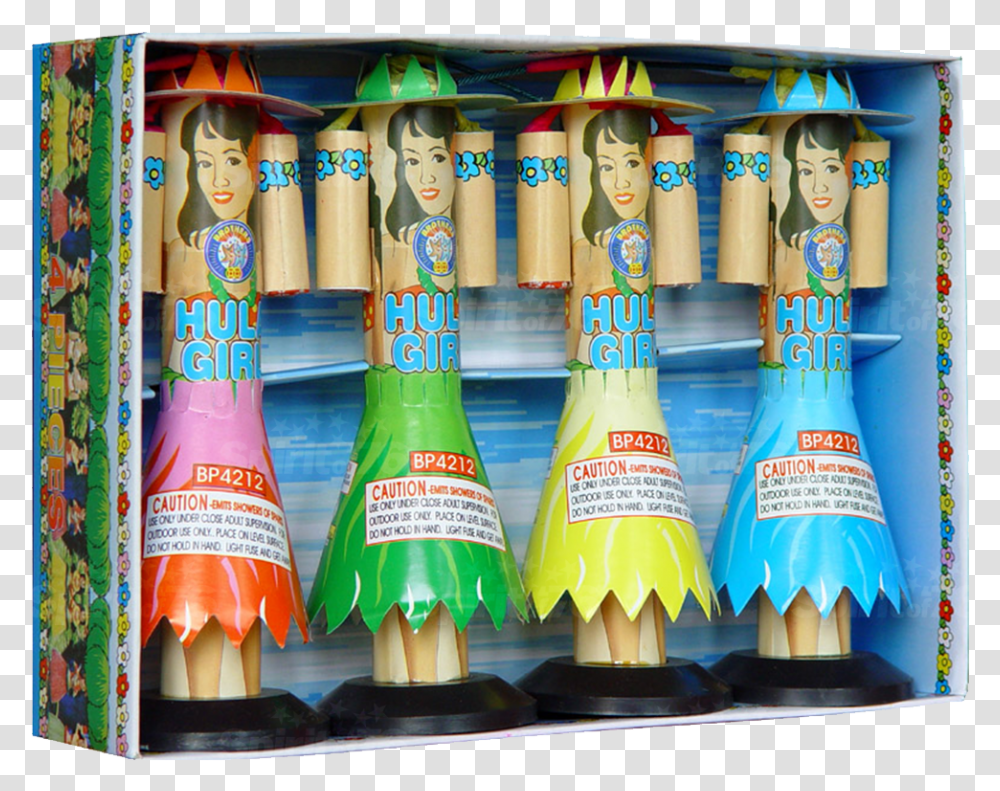 Fireworks Video Of Hula Girl Fun, Toy, Figurine, Plant, Food Transparent Png