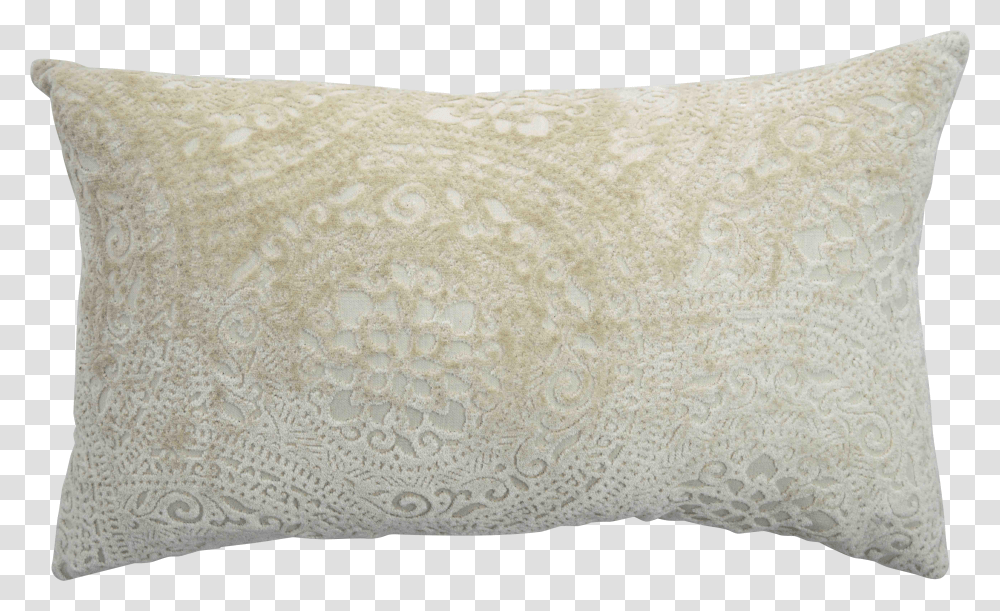 Firmamenta Italian Cream Lace Linen Velvet Lumbar Pillow Pillow Transparent Png