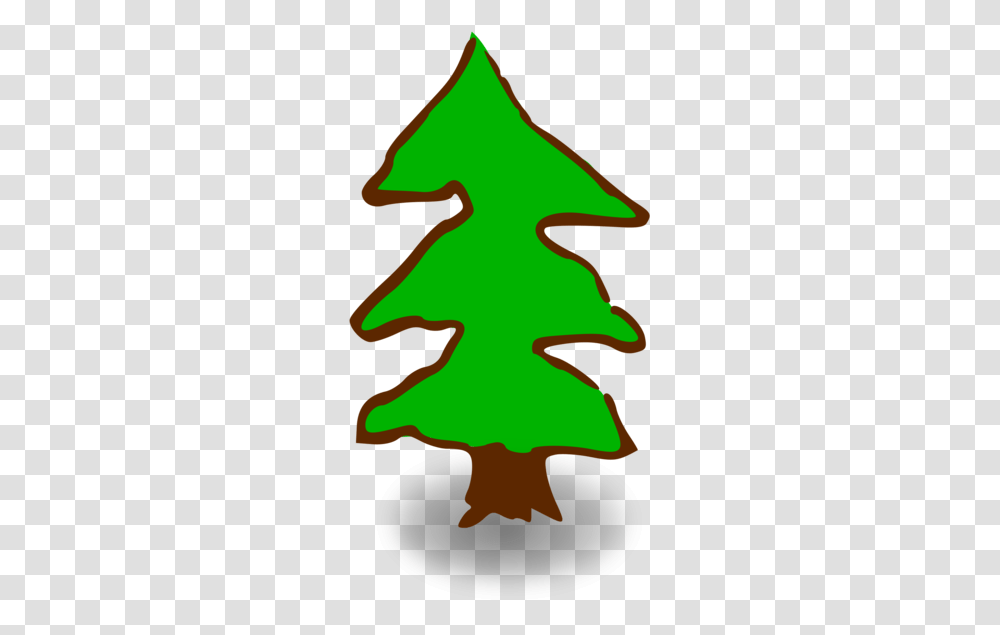 Firpine Familychristmas Decoration Small Pine Tree Cartoon, Plant, Ornament, Cow, Cattle Transparent Png
