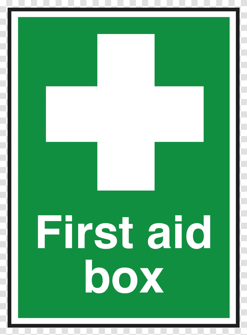 First Aid Box With Symbol SignTitle First Aid Box First Aid Sign, Green, Bandage, Cabinet, Furniture Transparent Png