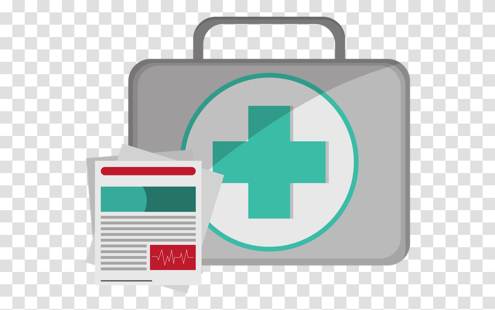 First Aid Briefcase With Safety Report Icon First Aid Transparent Png